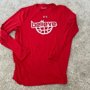 Red Under Armor Athletic Shirt